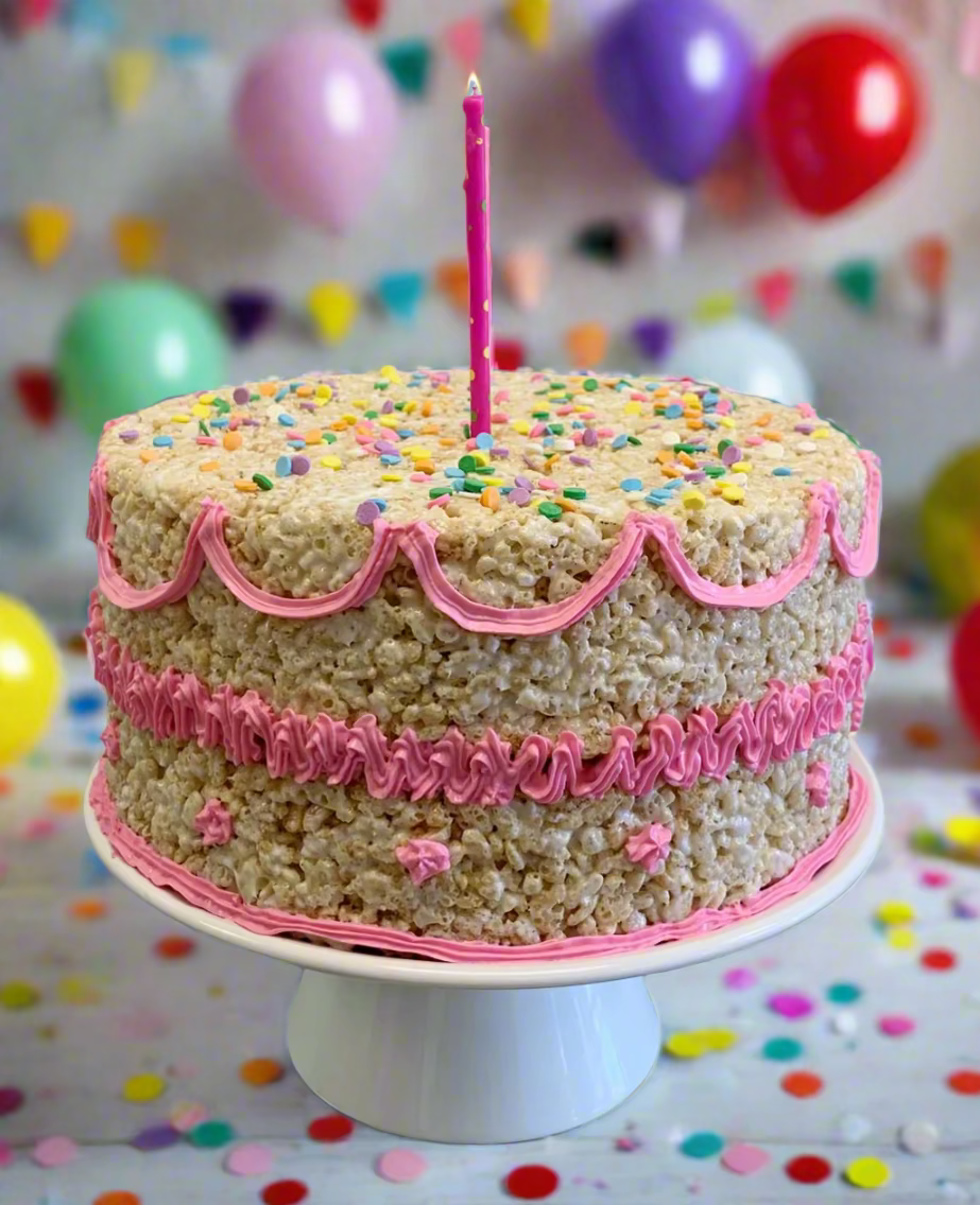 Rice Krispie Treat Cake Flower Hill Cookie Factory