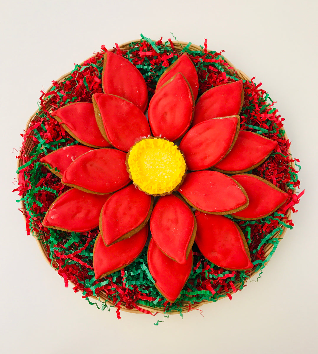 POINSETTIA PLATTER KIOSK Flower Hill Cookie Factory