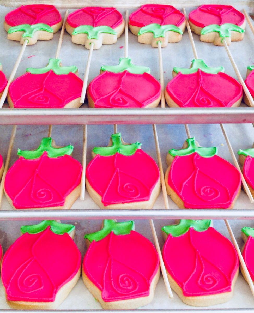 COOKIE FAVORS ROSES Flower Hill Cookie Factory