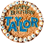 COOKIE CAKE HAPPY BIRTHDAY: BLUE