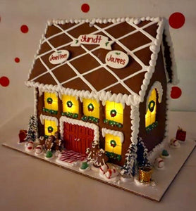 Lighted Personalized Gingerbread Grand Manor