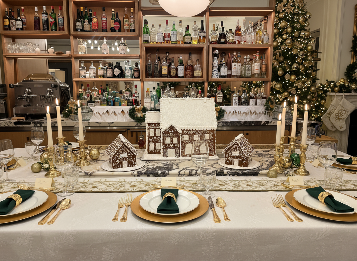 Gingerbread House Winter White Wonderland