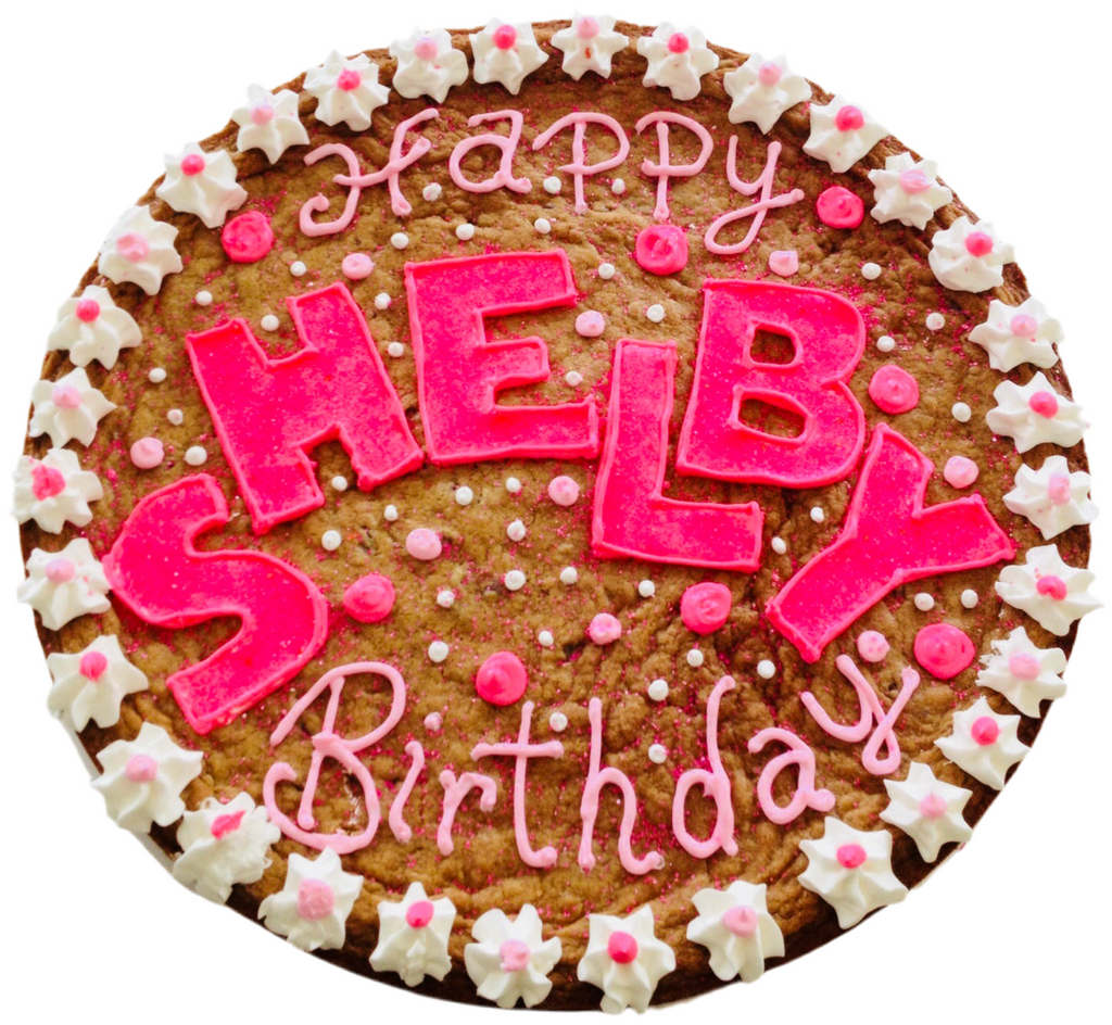 COOKIE CAKE HAPPY BIRTHDAY PINK