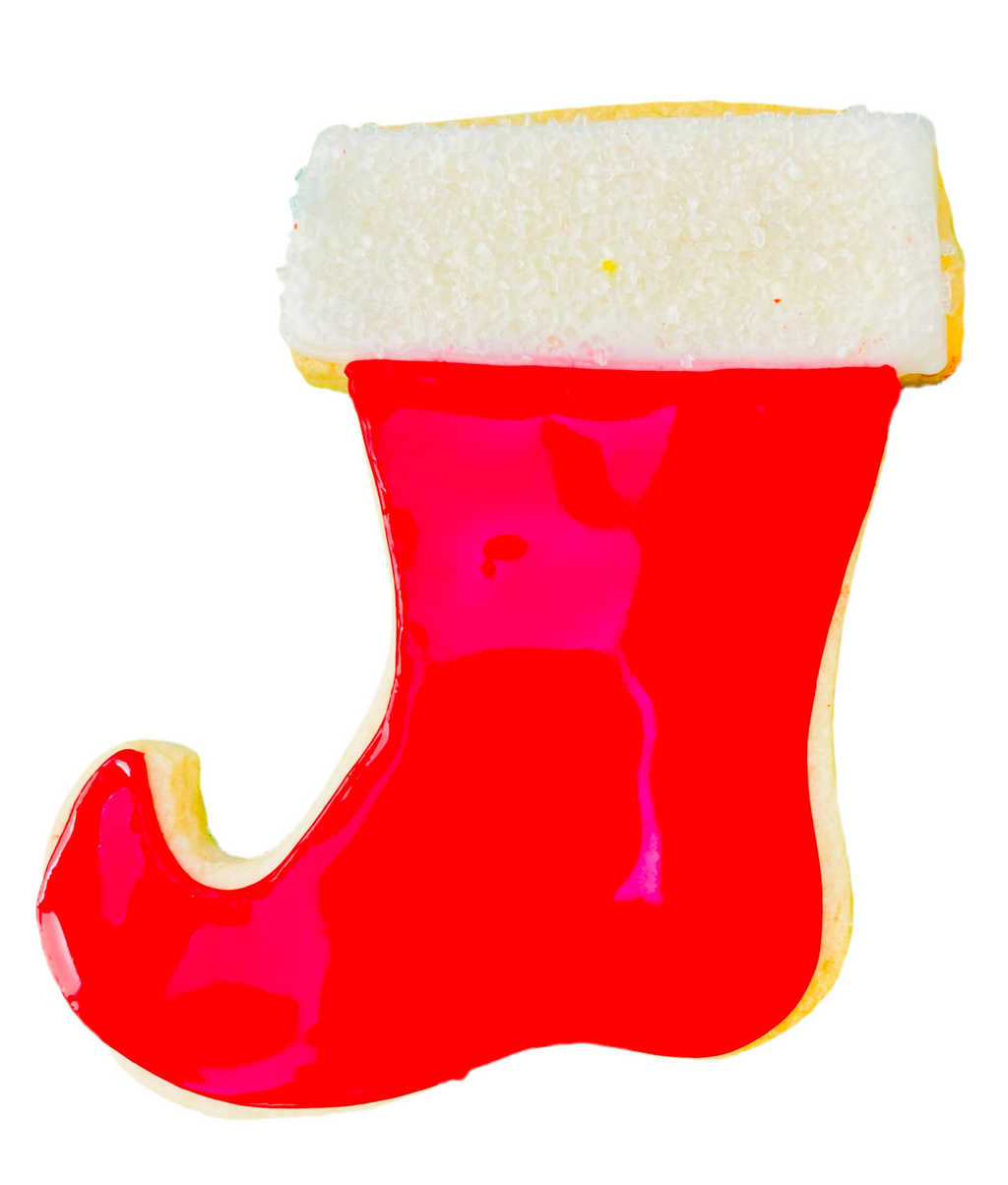 CHRISTMAS STOCKING COOKIE FAVOR