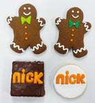 Corporate Gifting Gingerbread Cookies: Nickelodeon Cookie Tins