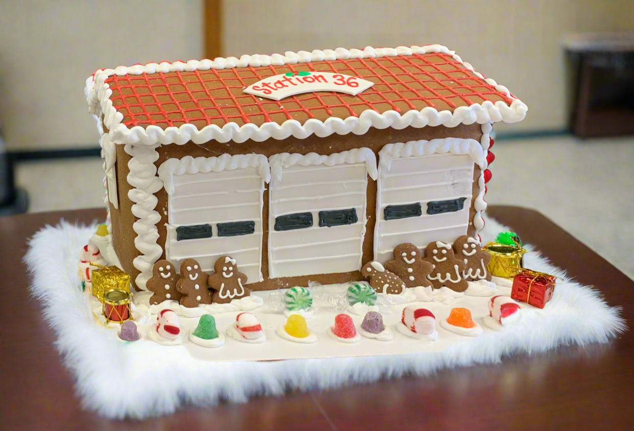 Custom Gingerbread: Oak Park Fire Department