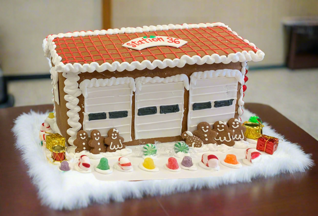 Custom Gingerbread: Oak Park Fire Department