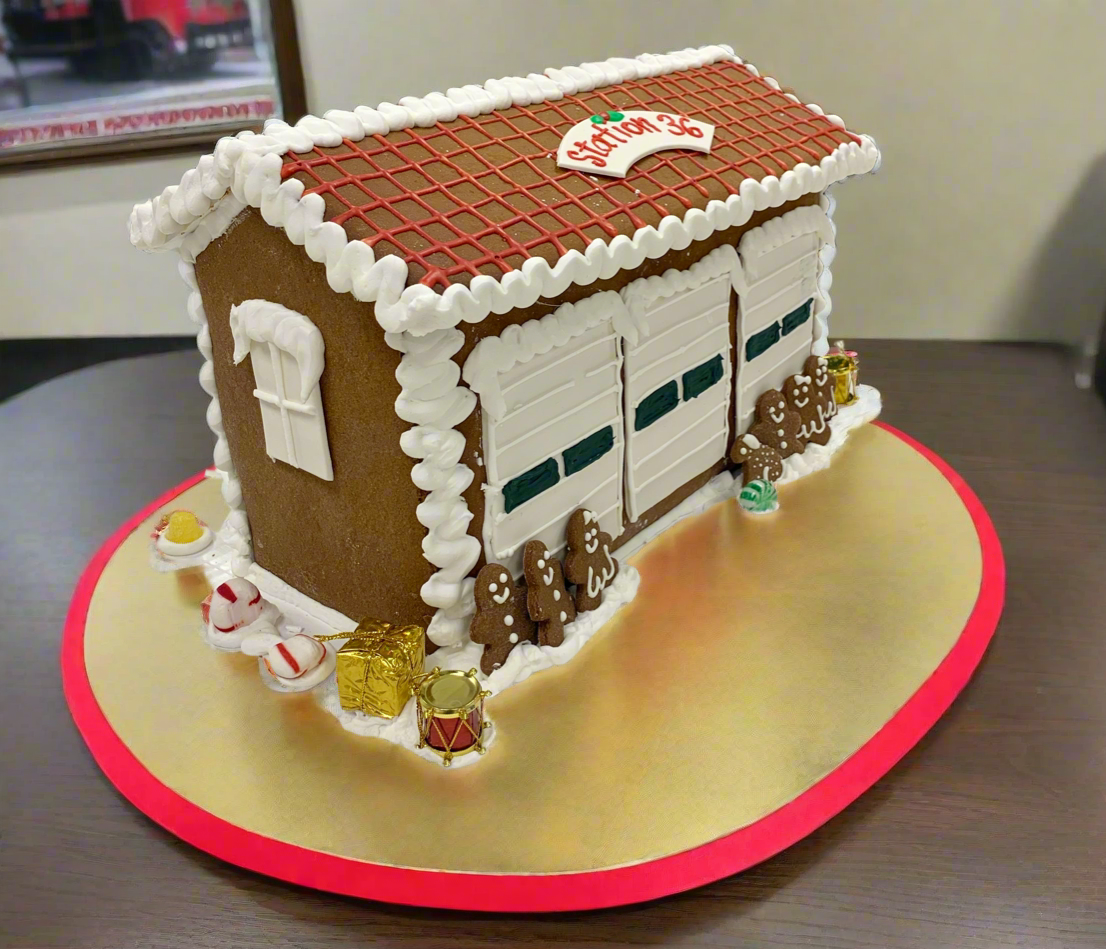 Custom Gingerbread: Oak Park Fire Department