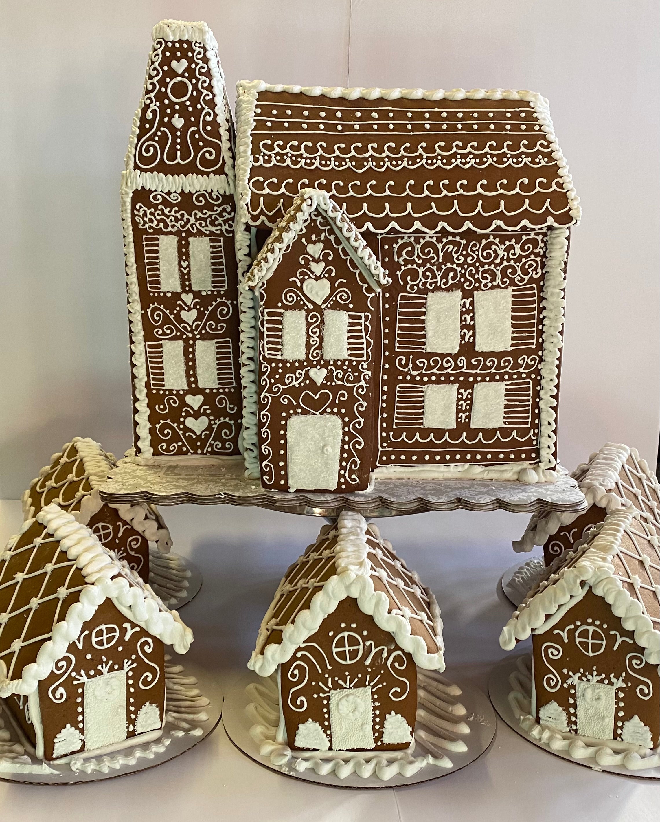 Gingerbread House Winter White Wonderland