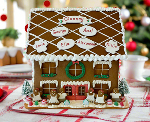 HOLIDAY PERSONALIZED Magical Lite Up Gingerbread Mansion