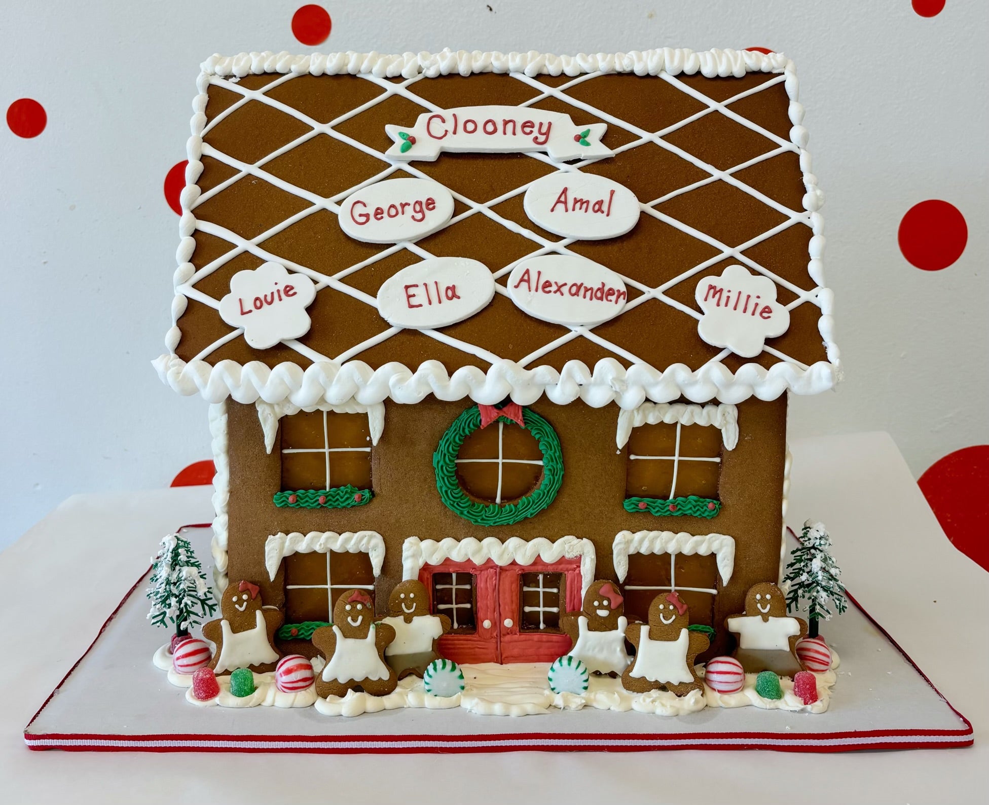 HOLIDAY PERSONALIZED Magical Lite Up Gingerbread Mansion