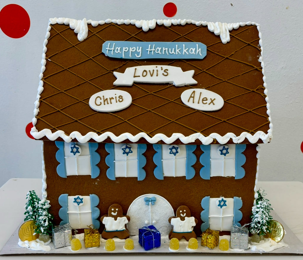 PERSONALIZED Happy Hanukkah Gingerbread Mansion