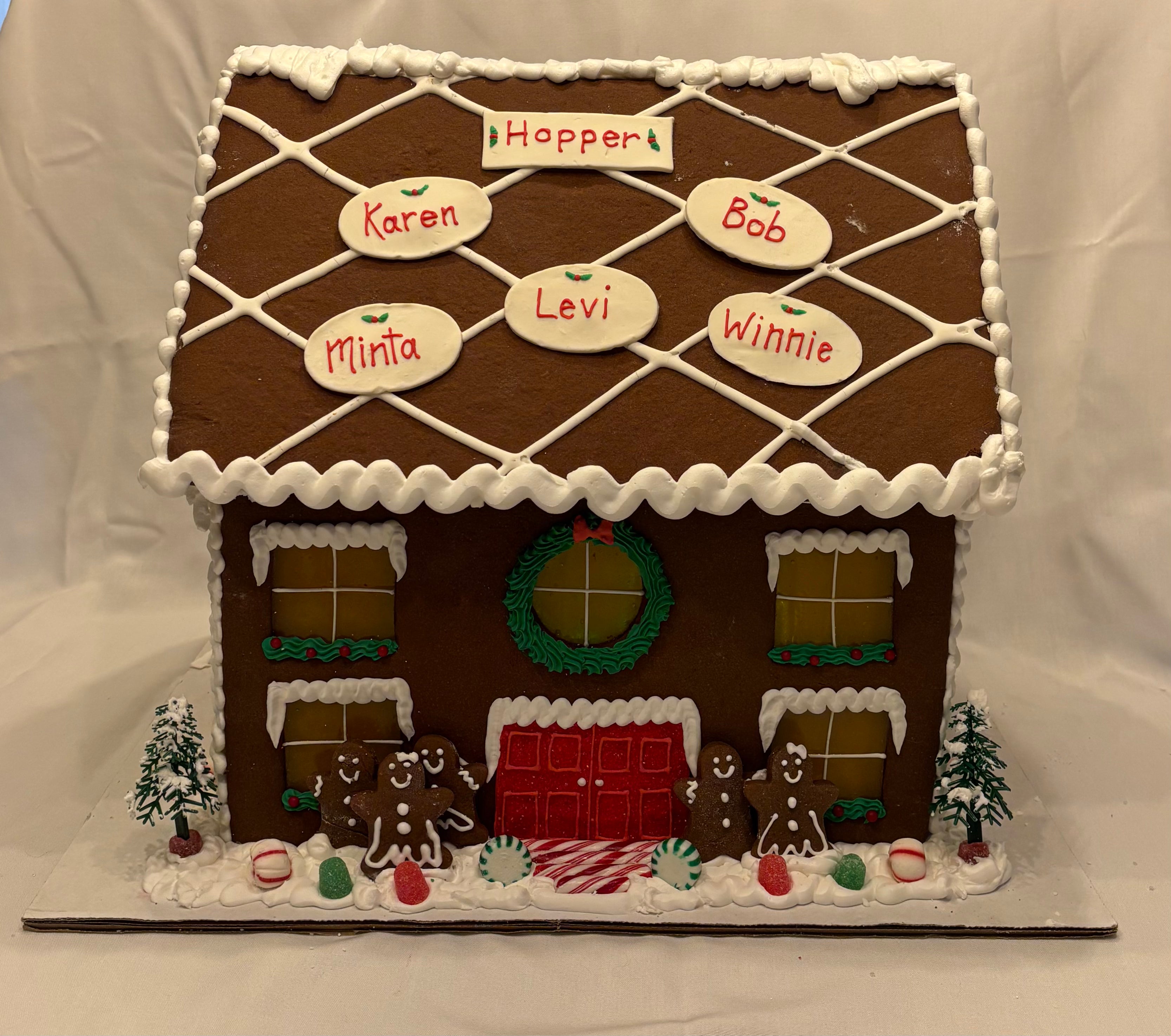 HOLIDAY PERSONALIZED Magical Lite Up Gingerbread Mansion