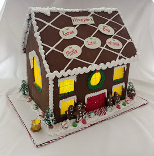 HOLIDAY PERSONALIZED Magical Lite Up Gingerbread Mansion