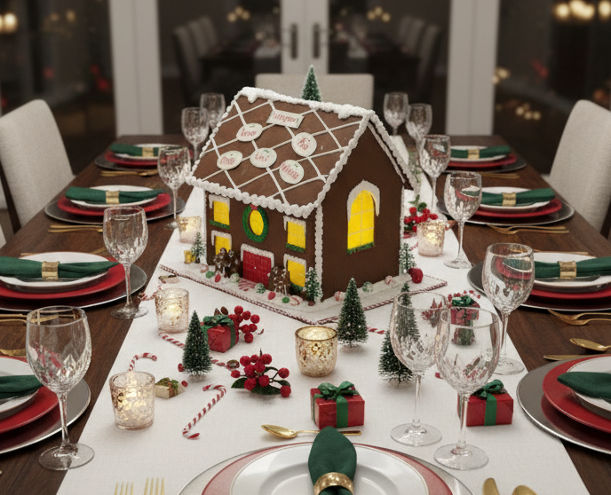 HOLIDAY GINGERBREAD PERSONALIZED Magical Lite Up Mansion