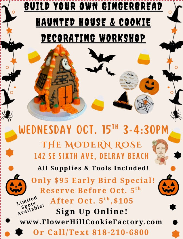 HALLOWEEN GINGERBREAD HAUNTED HOUSE DECORATING WORKSHOP!!