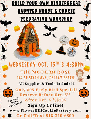 HALLOWEEN GINGERBREAD HAUNTED HOUSE DECORATING WORKSHOP!!