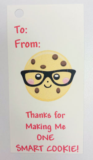TEACHER VALENTINE GIFT BOX "Thank You Making Me One Smart Cookie!"