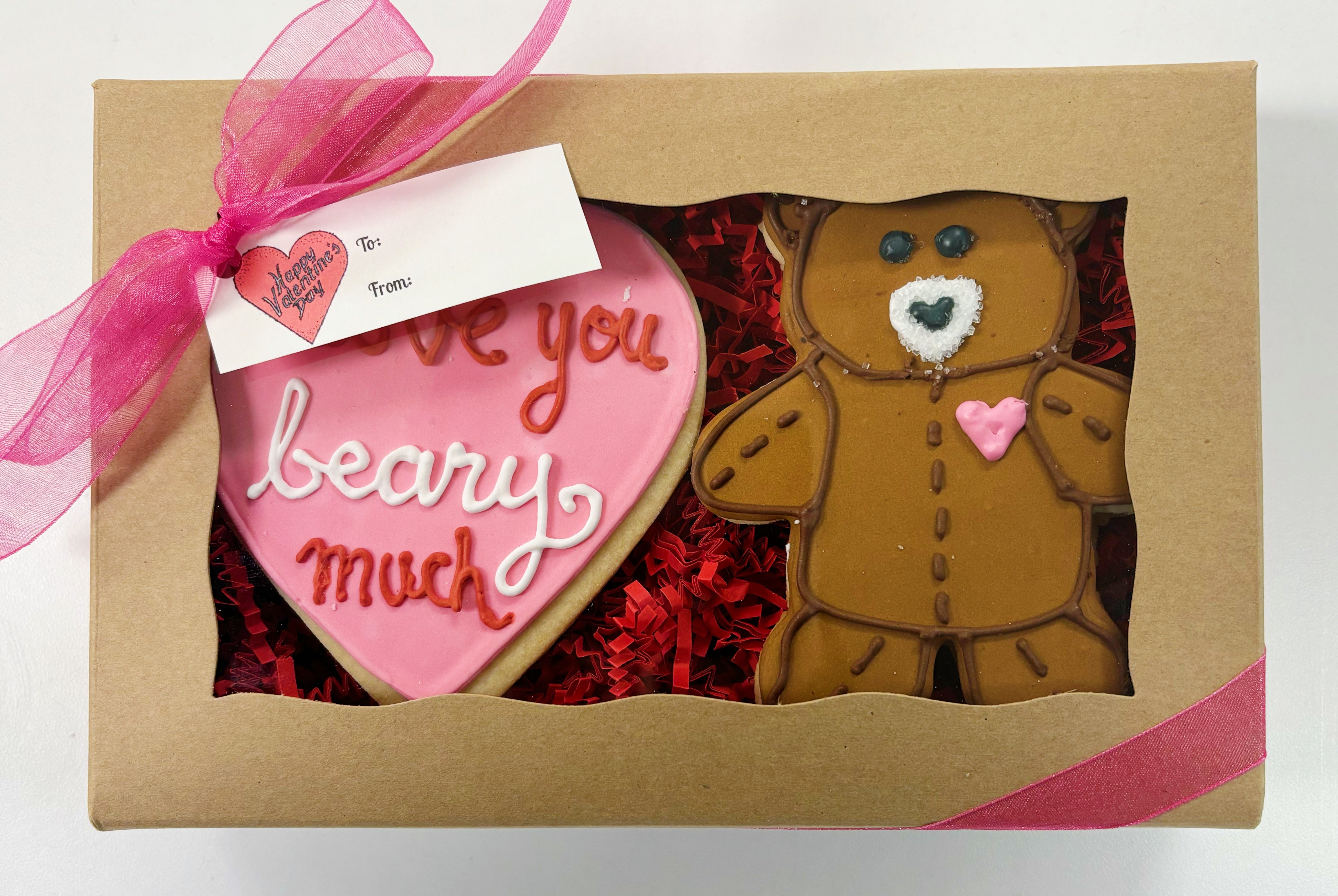 VALENTINE "I LOVE YOU BEARY MUCH" COOKIE GIFT BOX