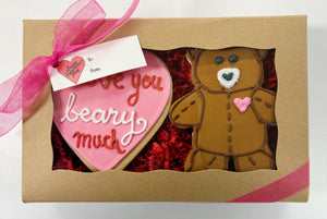 VALENTINE "I LOVE YOU BEARY MUCH" COOKIE GIFT BOX