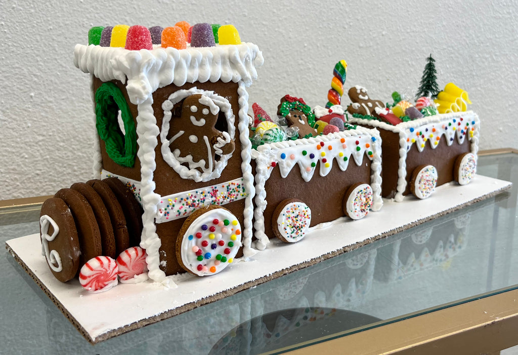 Whimsical Gingerbread Train