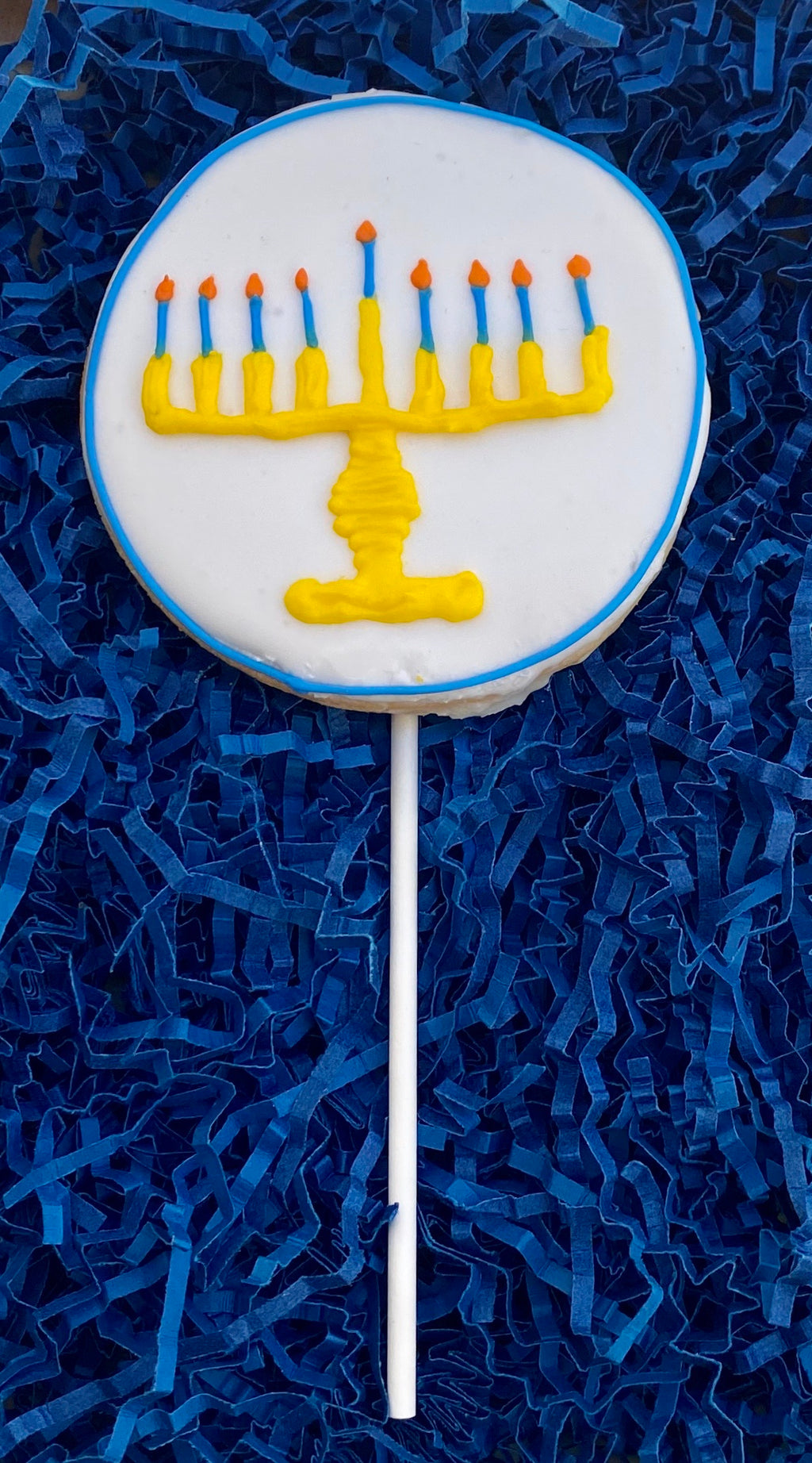 HANUKKAH MENORAH COOKIE POP
