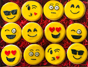 JUST BECAUSE EMOJIS DELUXE COOKIE GIFT BOX