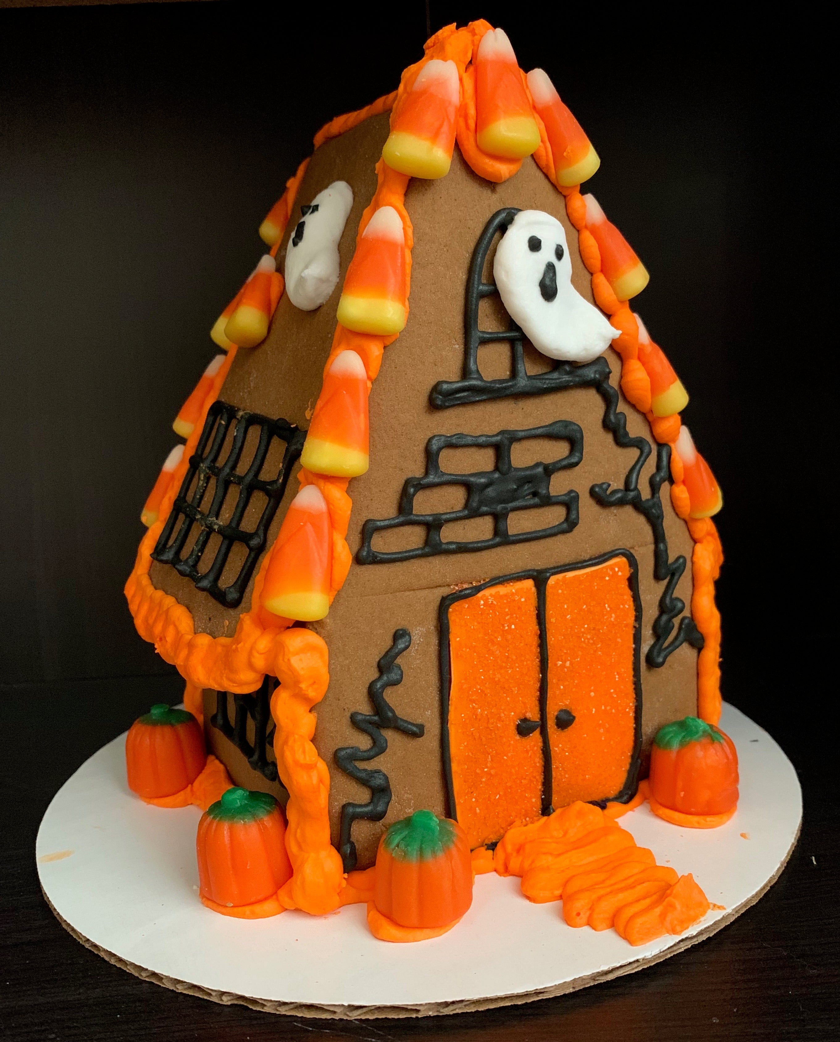 BUILD YOUR OWN GOURMET HALLOWEEN HAUNTED GINGERBREAD HOUSE KIT