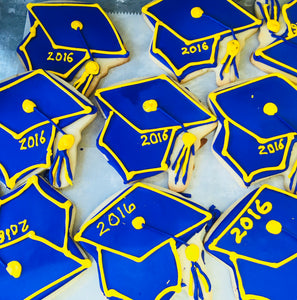 GRADUATION CAP COOKIES Customized with Year